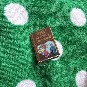 Beetlejuice Enamel Pin "Handbook for the Recently Deceased"